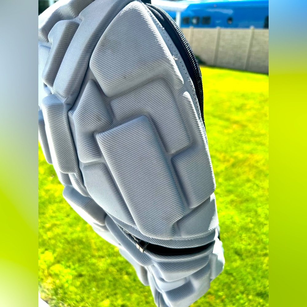Gray 3D backpack